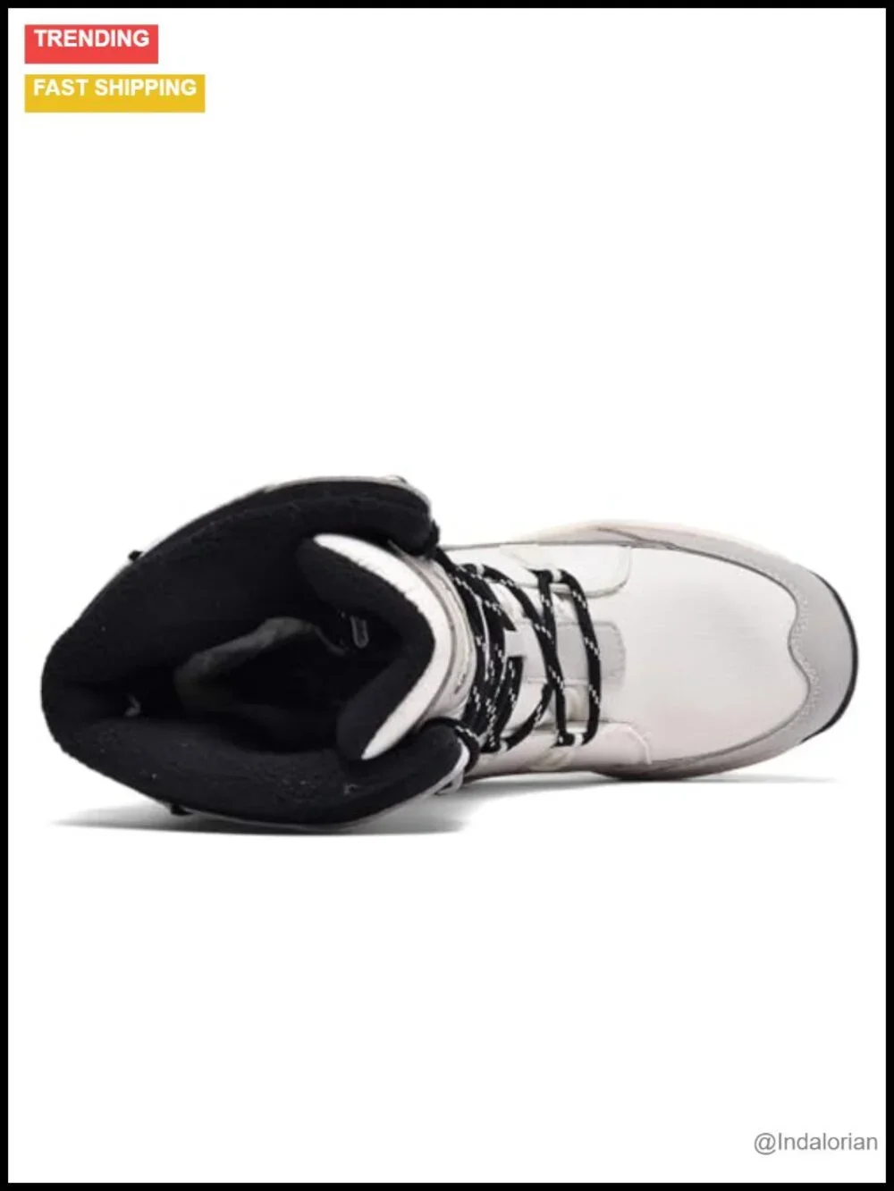 Waterproof Mid Calf Snow Boots Winter Footwear Lace Up